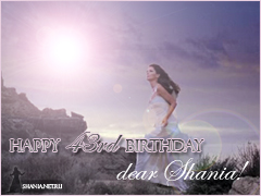 Happy Birthday Video Card to Shania - Click to Watch!